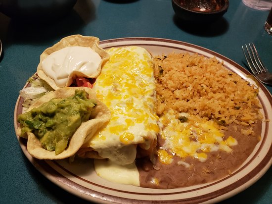 Mexican plate served at La Fiesta